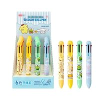 24 pcslot kawaii dog frog 6 colors ballpoint pen cute ball pens school office writing supplies stationery gift
