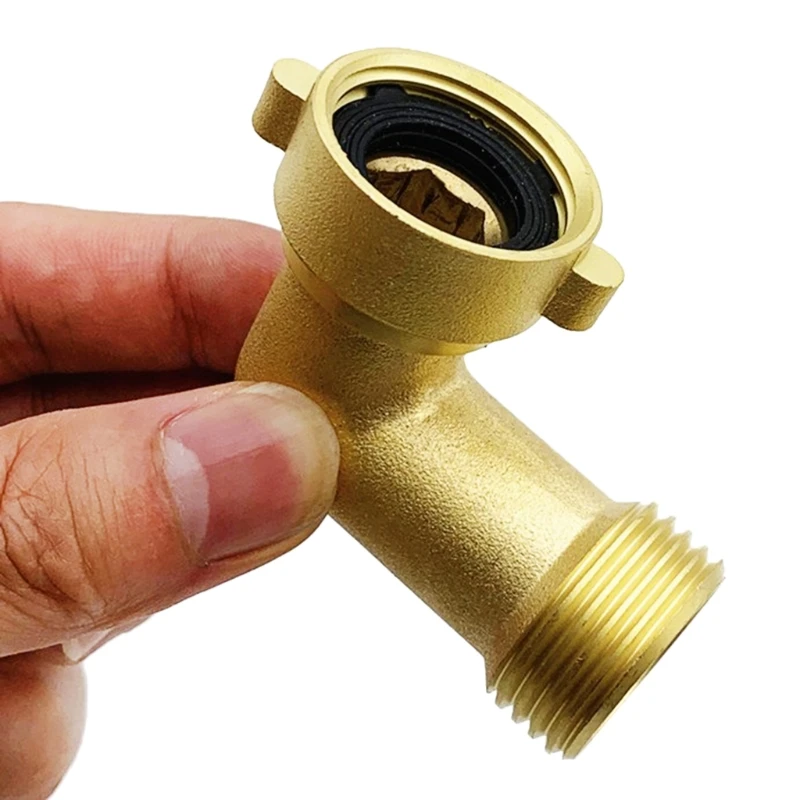 

Универсальный переходник для шланга с внутренней резьбой и наружной резьбой 3/4, подходит для садовых устройств, 90 градусов, предотвращает п...