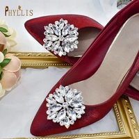 g04 rhinestone bride buckle wedding shoes decoration shiny lady shoe clips for bride women wedding high heels decoration