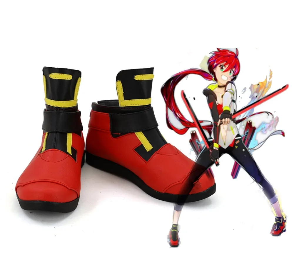

COMPASS Kiryuin Kirara Cosplay Boots Red Shoes Custom Made Any Size
