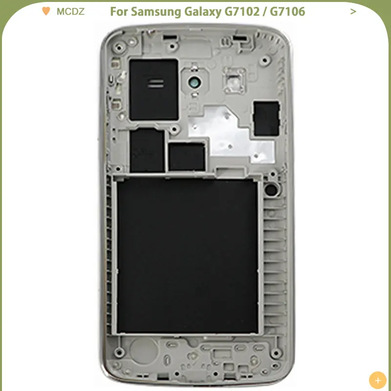 Новый чехол для батареи samsung Galaxy G7102/G7106 задняя крышка корпус средняя рамка