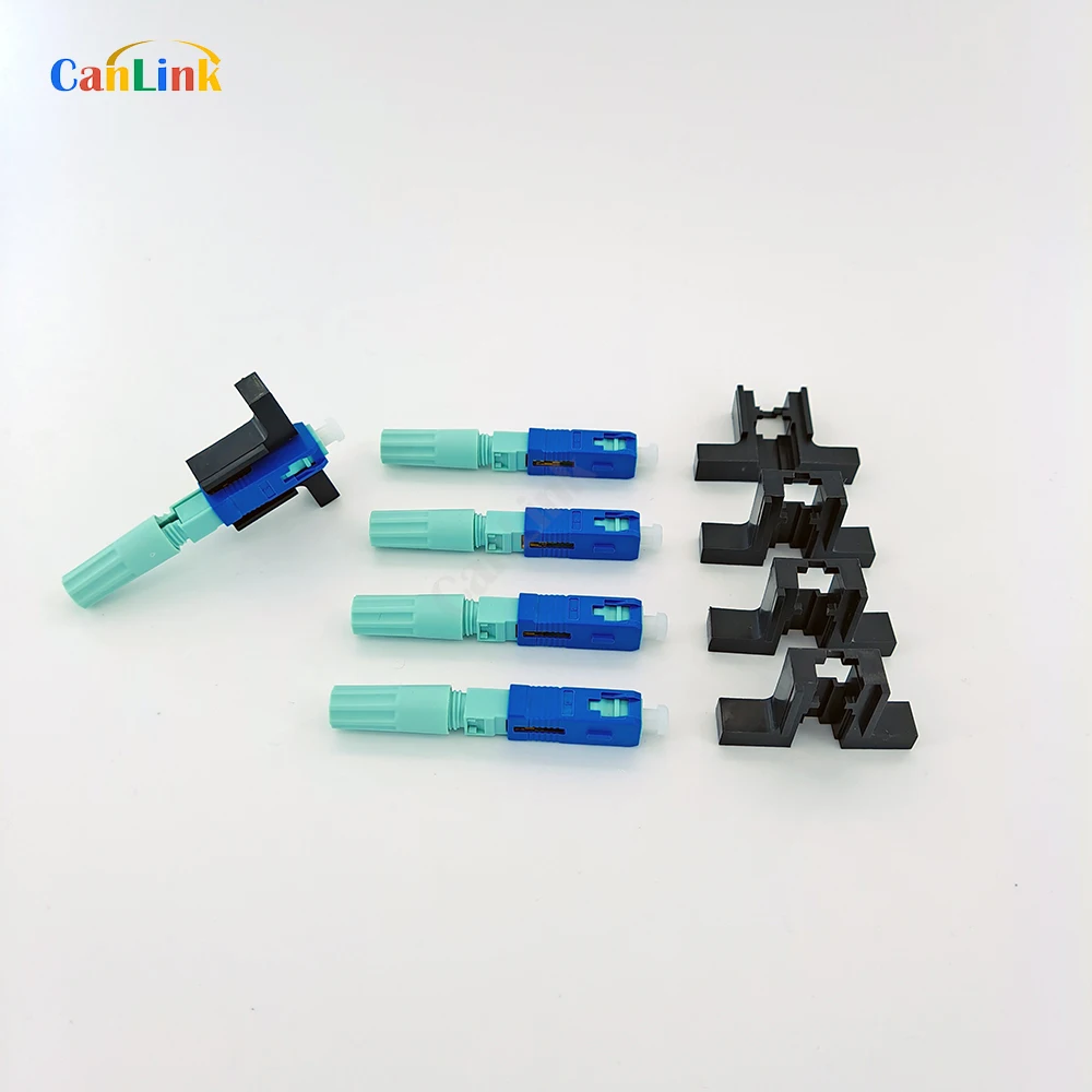 

58mm LX58 SC UPC Fast Connector Single-Mode Fixed-length Block FTTH 58 Quick Connector 50/100/200Pcs Lot Free Shipping