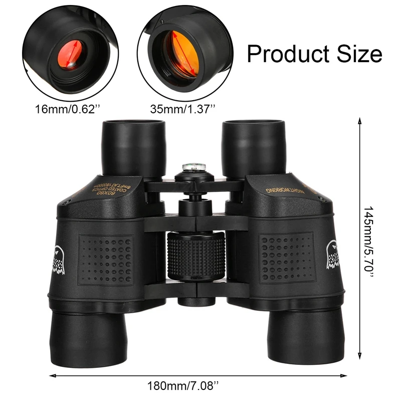 Новая распродажа 60X60 охотничий бинокль HD Ночное видение Водонепроницаемый