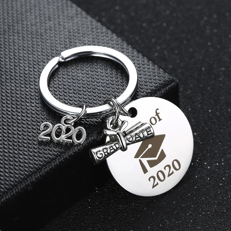 Выпускной брелок колпачок и диплома очарование класса 2020 подарок для выпускника