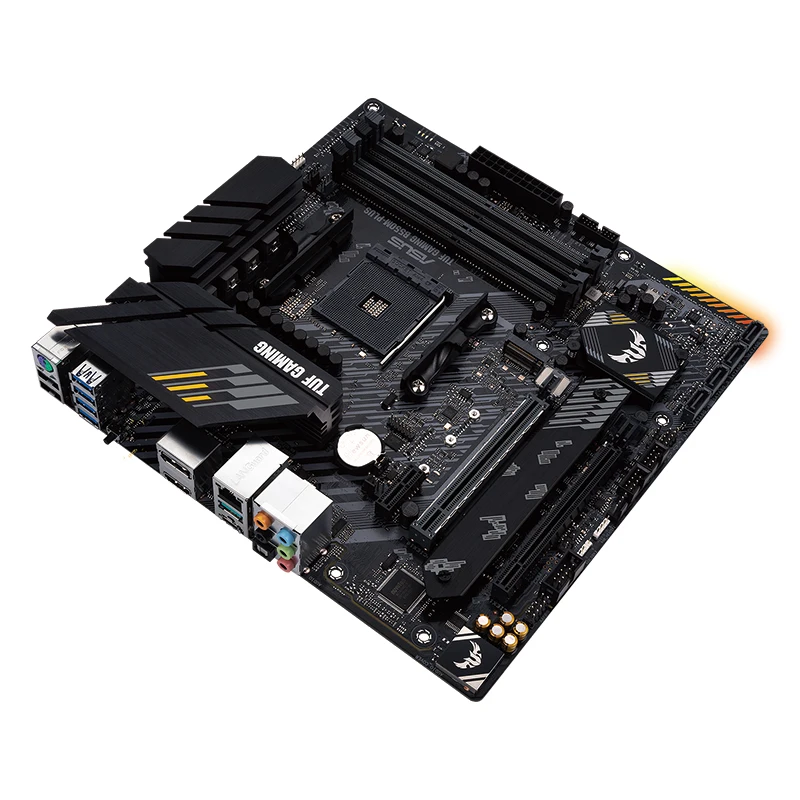 Материнская плата ASUS TUF игровая B550M-PLUS DDR4 поддержка процессора AM4 Ryzen для