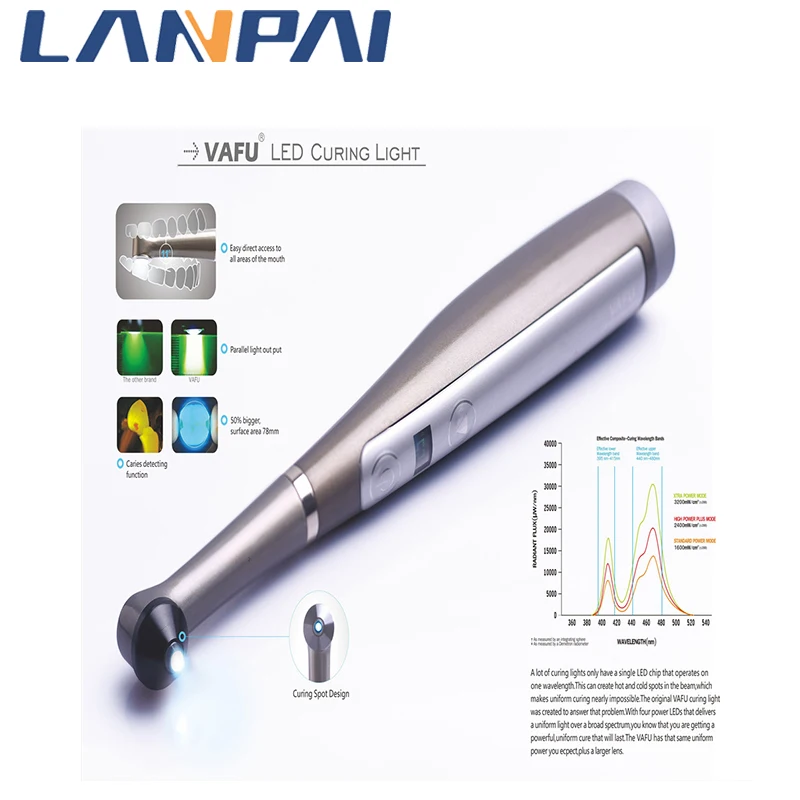 Стоматологическая VAFU светильник светодиодный леча 1 секунда металлический