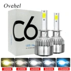 Светодиодные Автомобильные лампы ovecel C6, лампы для головсветильник онарей H7, H4, светодиодный, 3000K, 6000K, H1, HB3, 8000, 9005, HB4, H3 светодиодный Светодиодные Автомобильные фары H11
