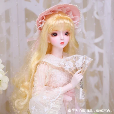 Like a picture 1/3 Bjd кукла шарнирное тело 62 см 12 Китайский Зодиак ручная роспись макияж костюм с одеждой обувь Изысканный Подарочная коробка Упаковка - Цвет: Like a picture