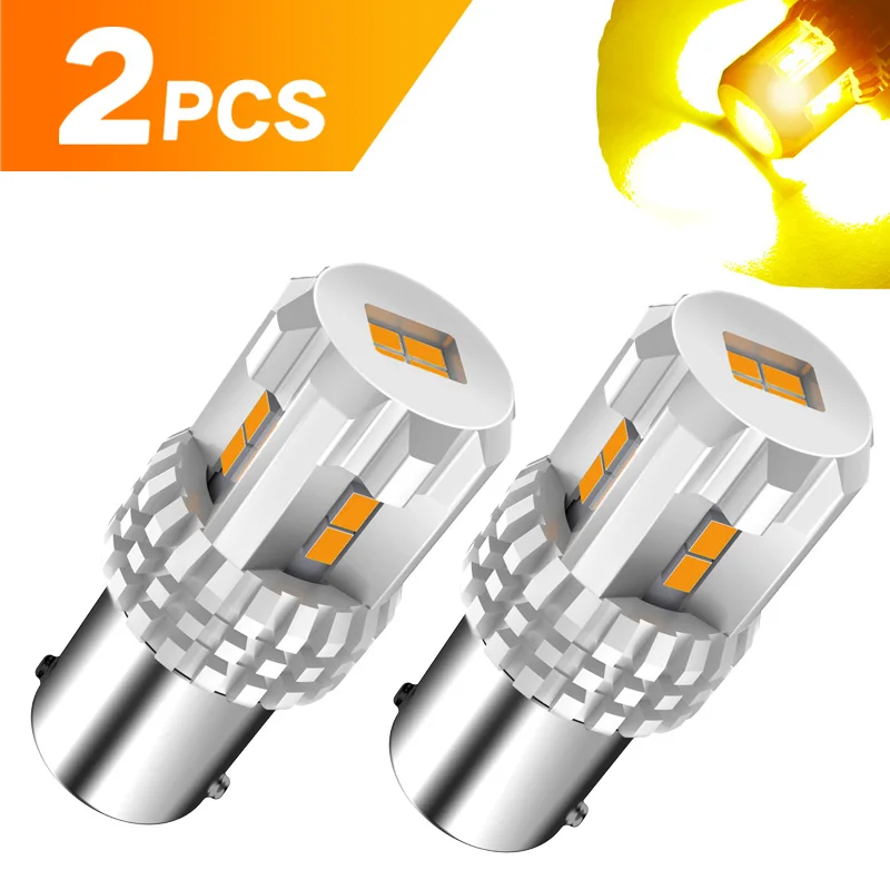AUXITO P21 5 Вт BAY15D светодиодный P21/5 Вт Стоп светодиодный Автомобиль 1157 красная лампочка сигнала для тормозной системы DRL лампы Хвост обратный светильник янтарно-желтый
