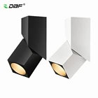 Квадратный потолочный Точечный светильник DBF, регулируемая поверхность под углом CRI 90, приглушаемая лампа, светильник переменного тока, 10 Вт, 12 Вт, 15 Вт, 110 В, 220 В