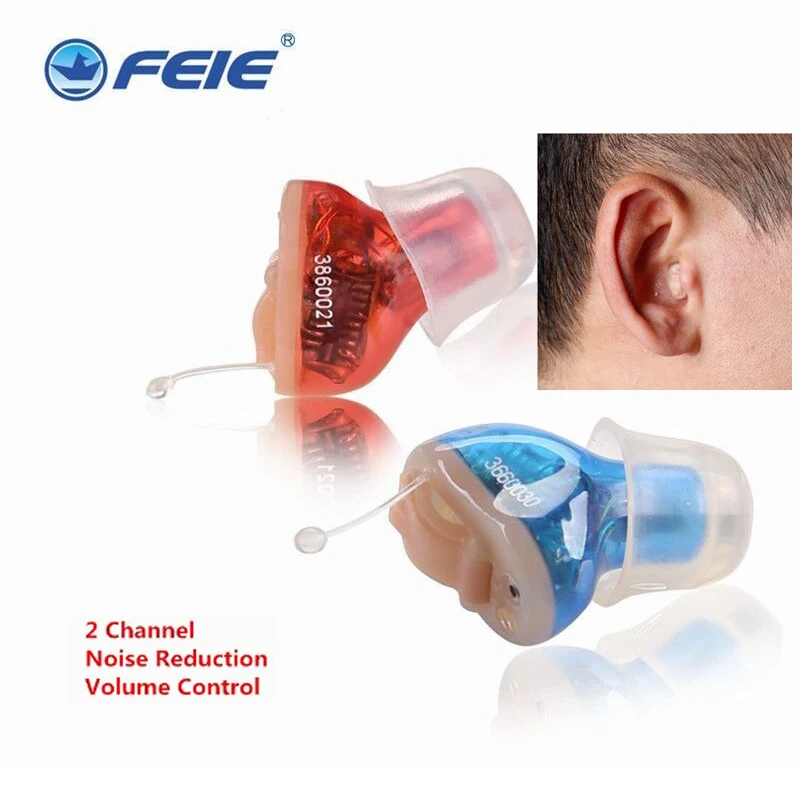 Микро ушной цифровой слуховой аппарат ITC Шум сокращения для пожилых людей