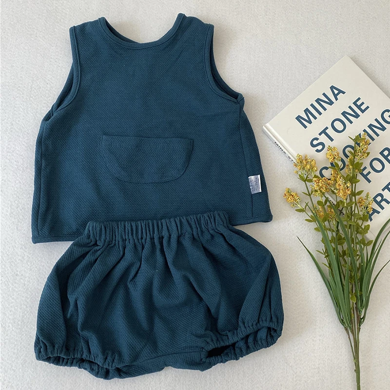 Комплект одежды для маленьких мальчиков и девочек футболка с коротким рукавом