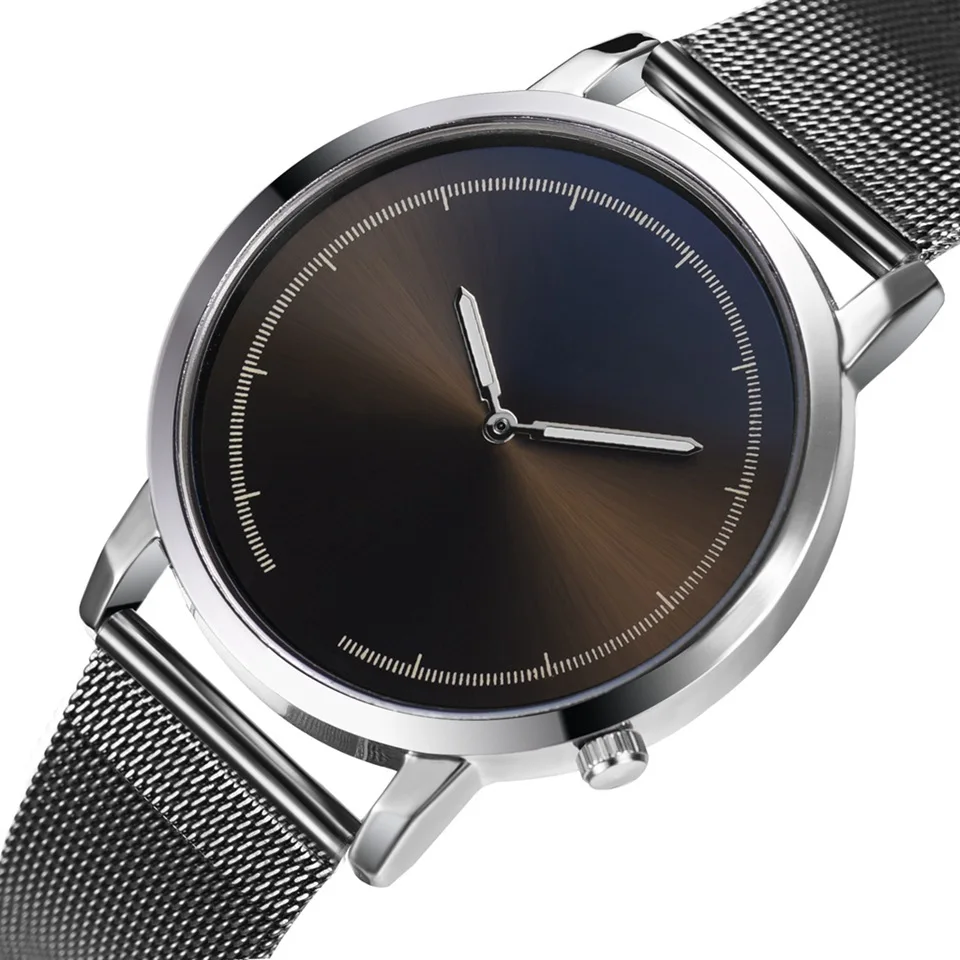 Модные женские часы сетчатый ремень пластиковый ремешок с глянцевыми часами