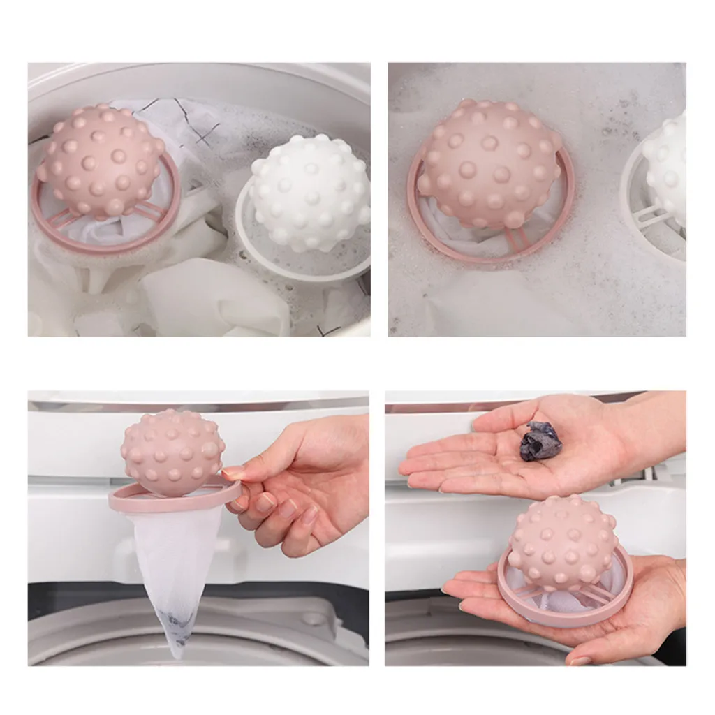 

Hair Removal Catcher Filter Mesh Pouch Cleaning Balls Bag Dirty Fiber Collector Washing Machine Filter Laundry Balls Discs