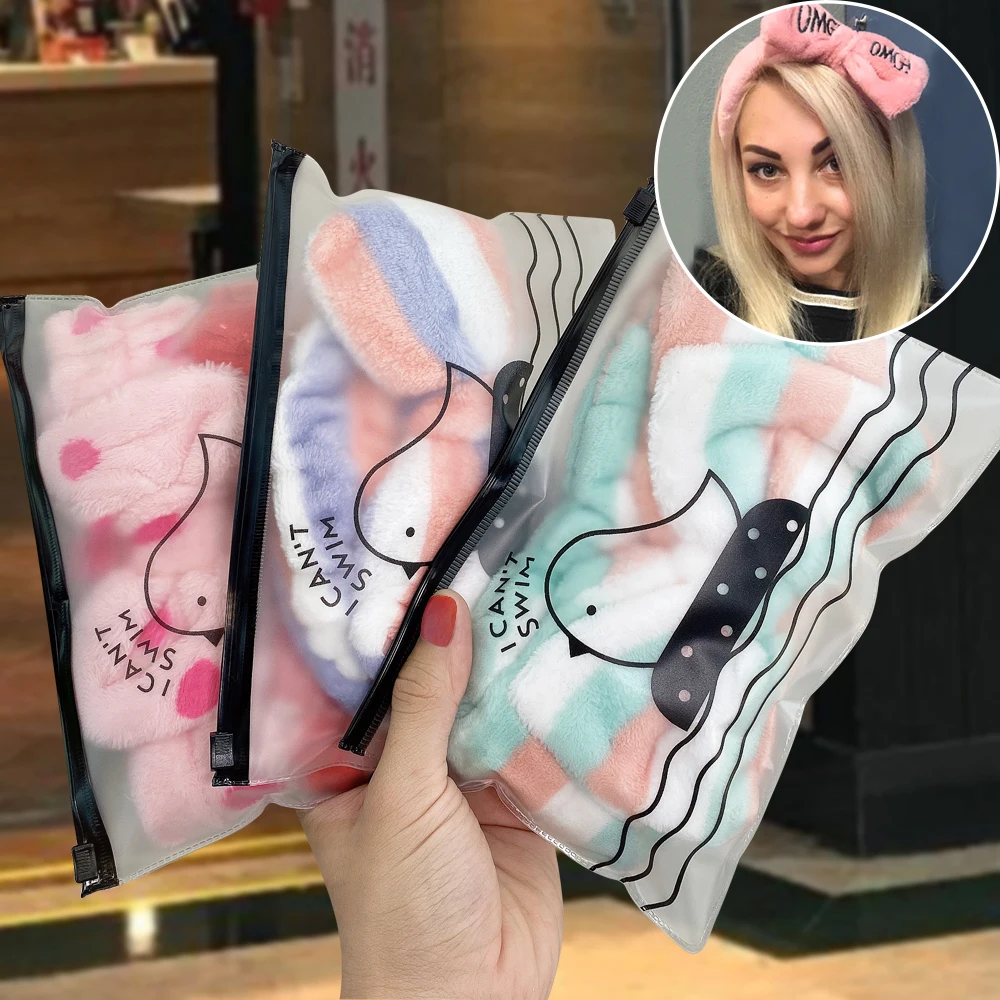 Бантик в виде кроличьих ушек милая эластичная повязка на голову для дома