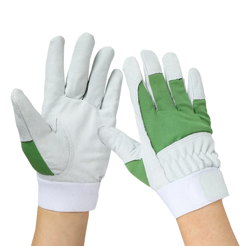 QIANGLEAF кожаные рабочие защитные перчатки для защиты наружного мотоцикла езды на