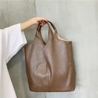 female bag 2021 new pu leather shoulder bag fashion large capacity soft surface personalized double sided fashion handbag