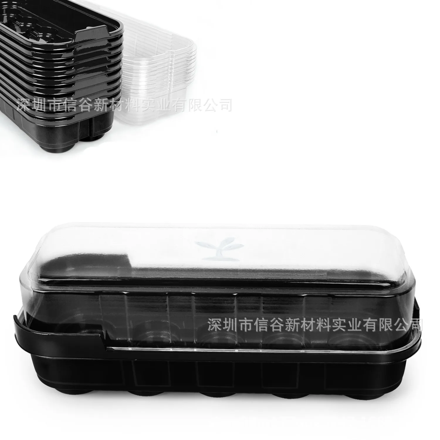 

10 Holes Reusable Plant Seeds Grow Box Greenhouse Box Seedling Nursery Pot Garden Supplies Grow Box With Transparent Cover