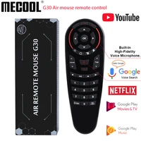 mecool g30 g30s air mouse fly voice 2 4ghz wireless google microphone ir gyroscope sense remote control for android tv box