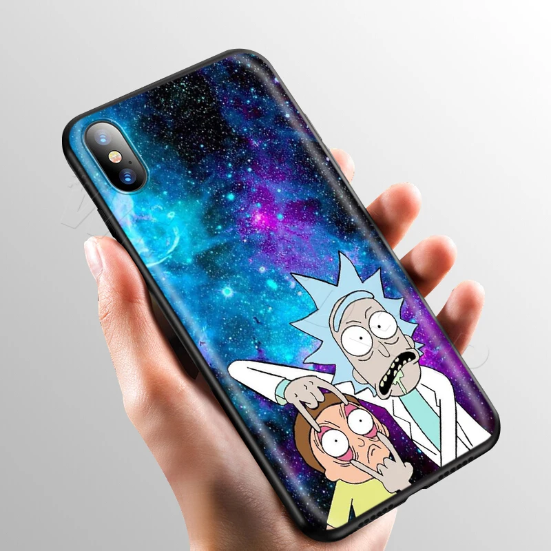 6 Чехол Webbedepp Ricky Morty Art для Apple iPhone 11 Pro XS Max XR X 8 7 6 6S Plus 5 5S SE - Цвет: 6