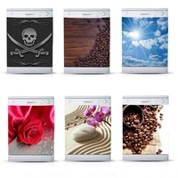 3d dishwasher sticker print flower picture self adhesive waterproof coffee beans wallpaper home decor wall art kids room paste