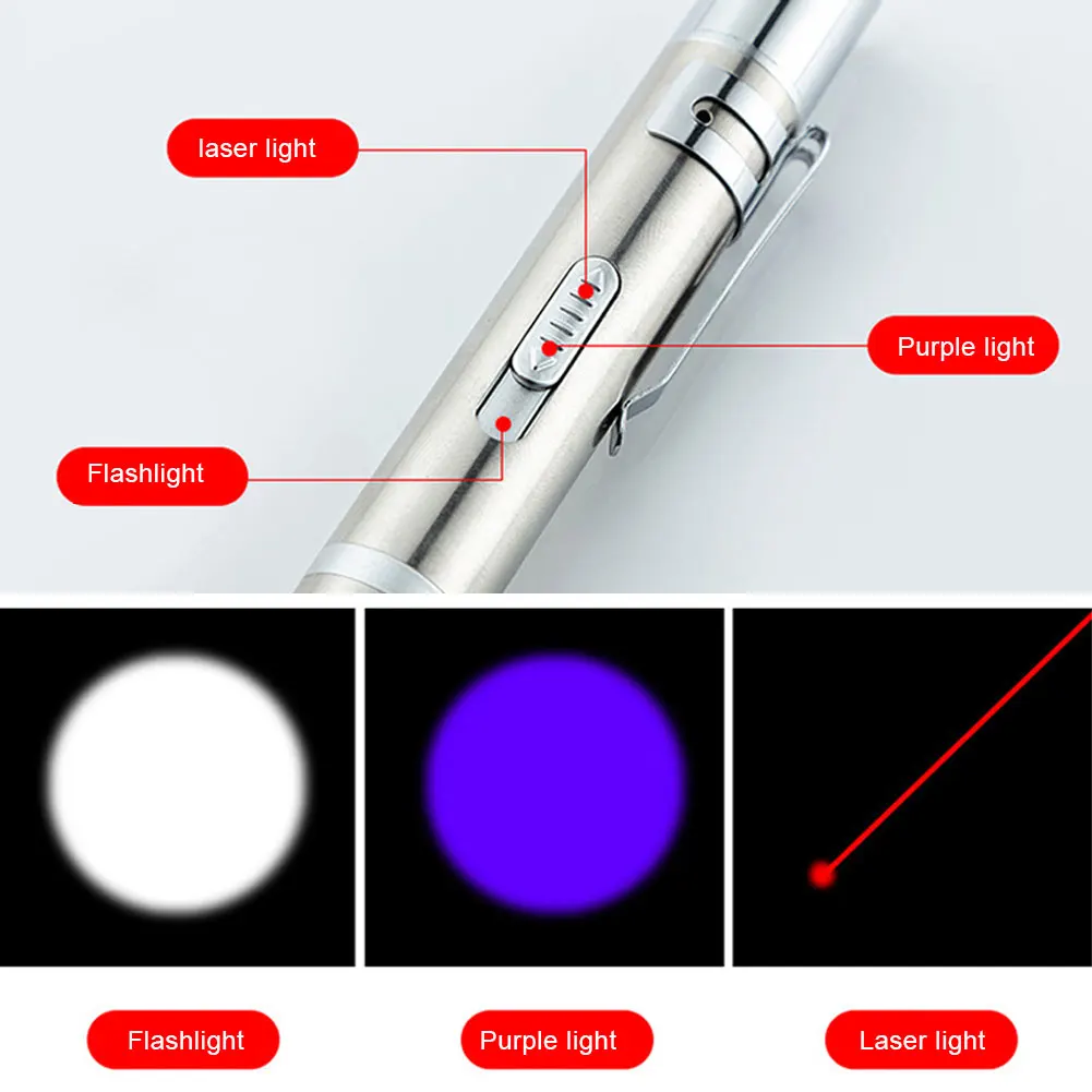 

USB Rechargeable Medical Handy Pen Light Mini Nursing Flashlight LED Torch Lamp With Stainless Steel Clip Pocket Led Flashlight