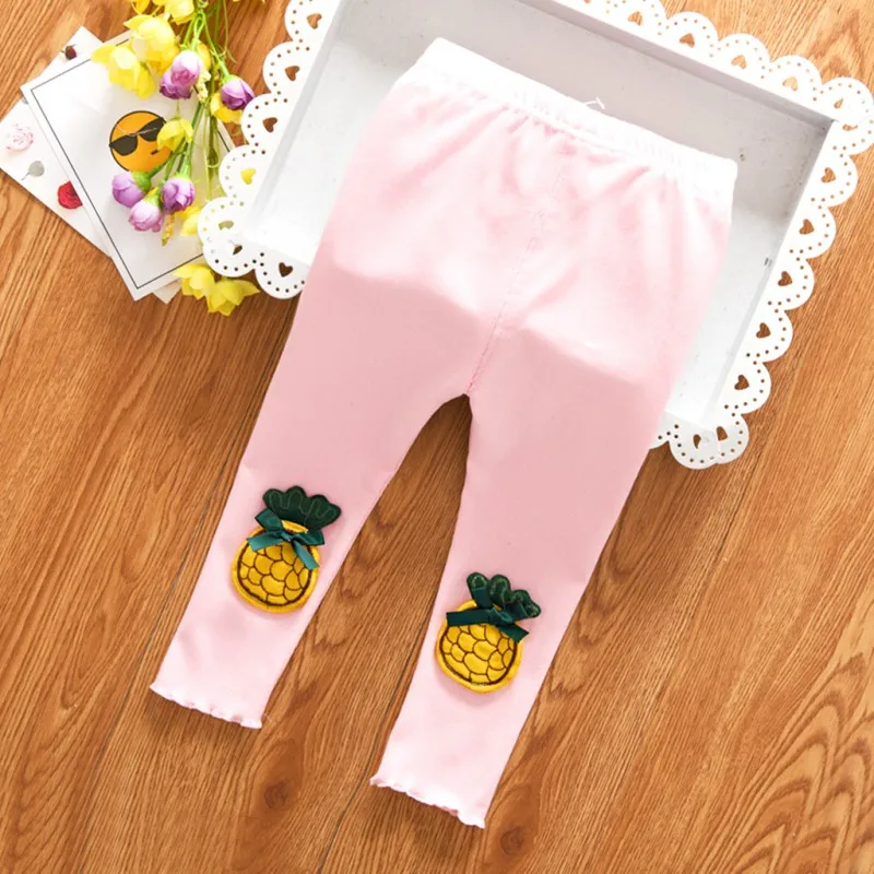 Leggings de dibujos animados para beb&eacute;s y ni&ntilde;as, pantalones el&aacute;sticos y calientes, bonitos, para reci&eacute;n nacidos-5