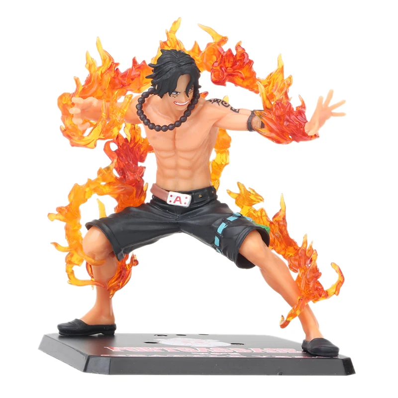 6 '✕ см цельный ZERO Portgas D Ace Battle Ver. Флим ПВХ фигурка модель игрушки подарок для