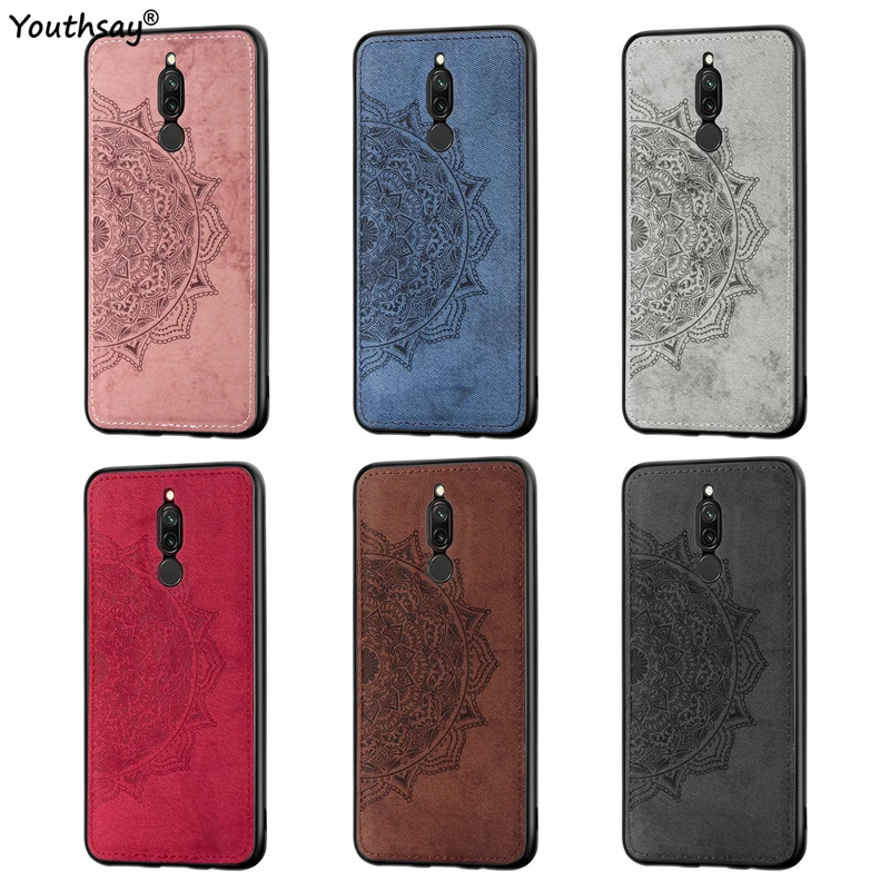 

For Xiaomi Redmi 8 Case 3D Luxury Cloth Fabric Cover Anti-knock Protective Phone Case For Xiaomi Redmi 8 Cover For Redmi 8