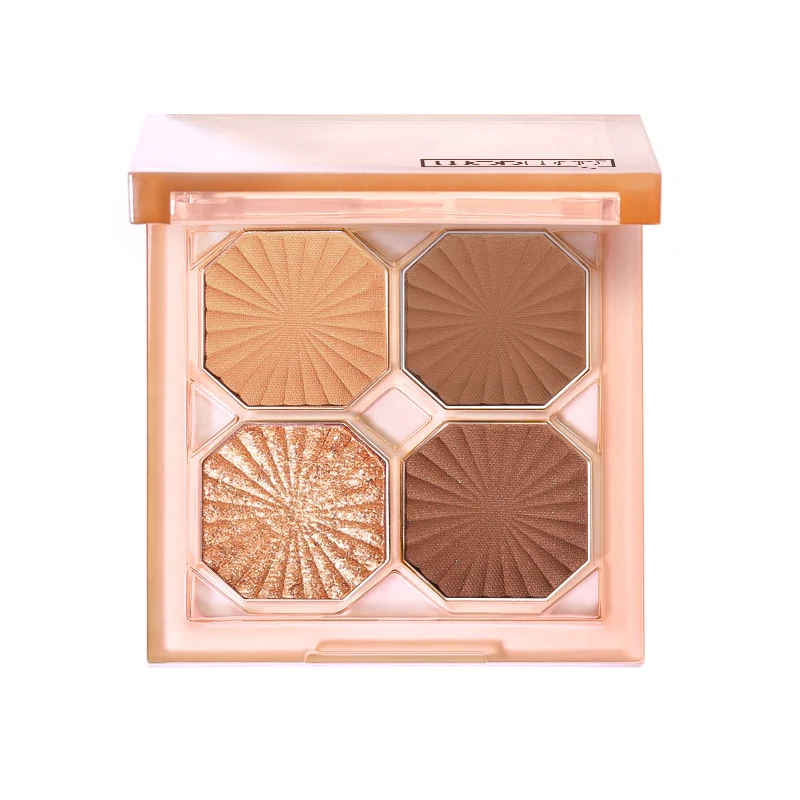 

4 Colors Soft Eyeshadow Palette Matte Shimmer Glitter Eye Makeup Waterproof Long Lasting Pigmented Metallic Eyes Cosmetics