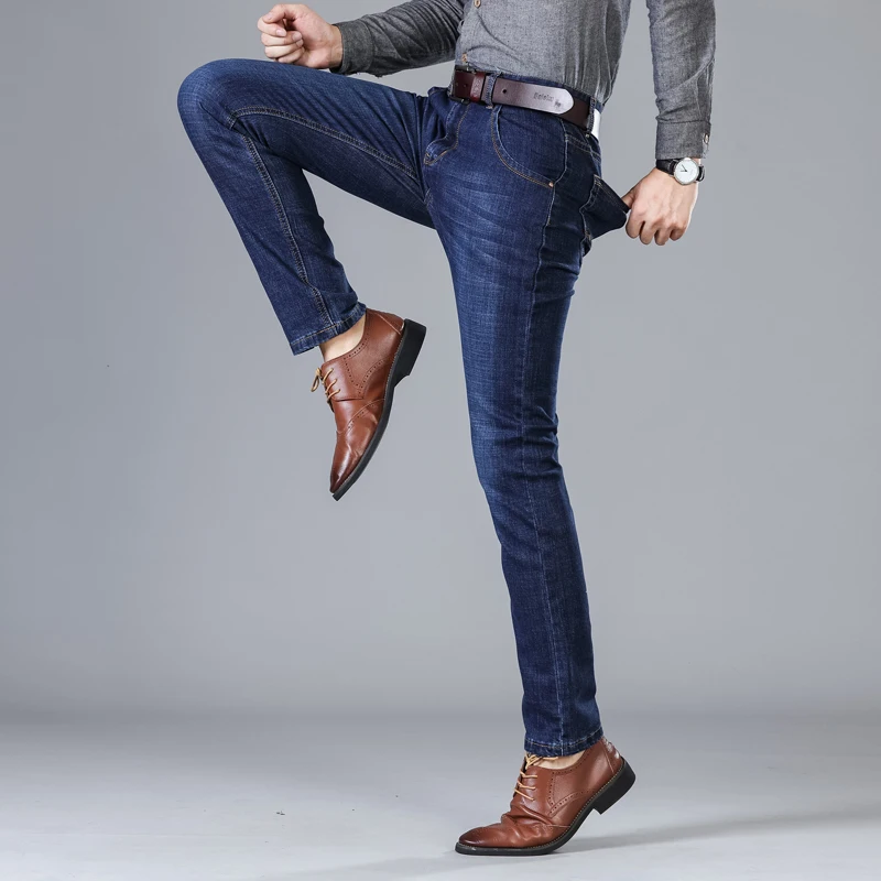 

Factory Produces High-quality Stretch Men's Business Jeans and Men's Style Straight and Versatile Denim Pants Business Office