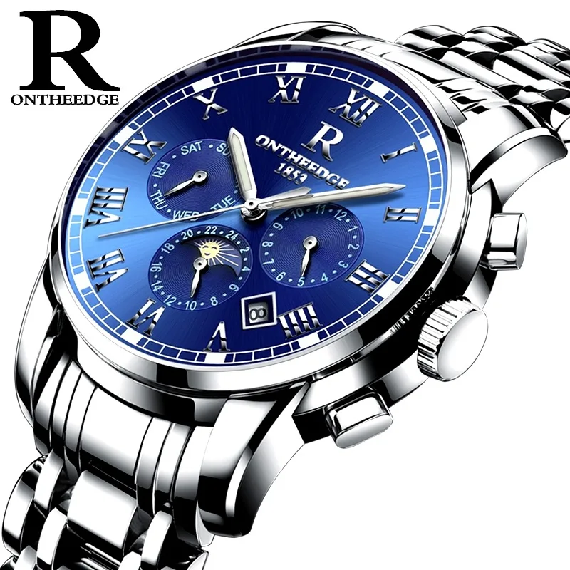 Automatic mechanical watch watch men steel with hollow out fashion wrist watch luminous waterproof men's watch