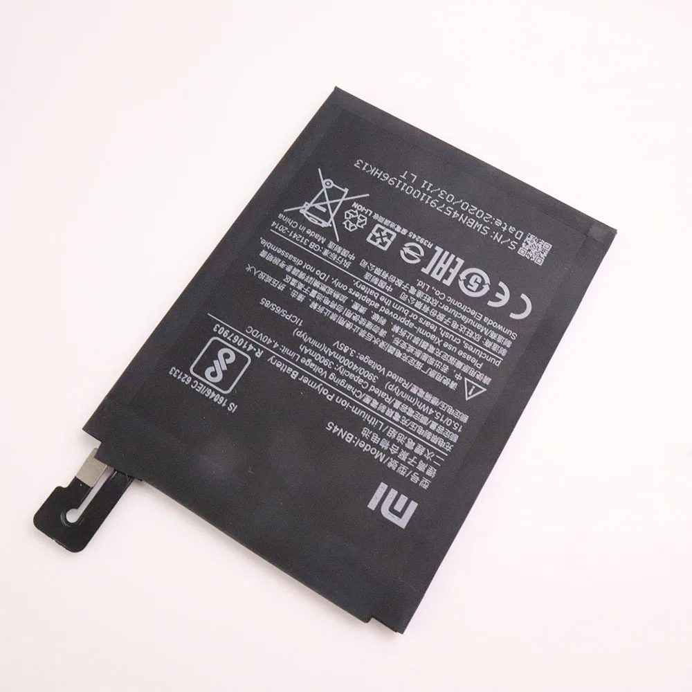 100% Новый оригинальный сменный аккумулятор для телефона BN45 3900mAh Xiaomi Redmi Note 5