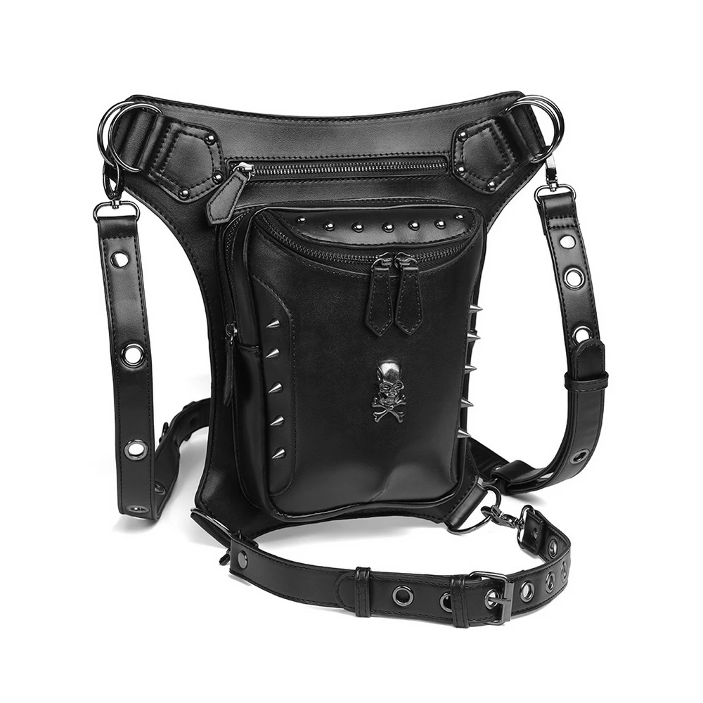 Preço 2021 Novo Saco Da Cintura Das Mulheres Retro Crossbody Coldre De Equitação Ao Ar Livre Da Motocicleta Pu Couro Sacos Perna Mensageiro Ombro Mochilas