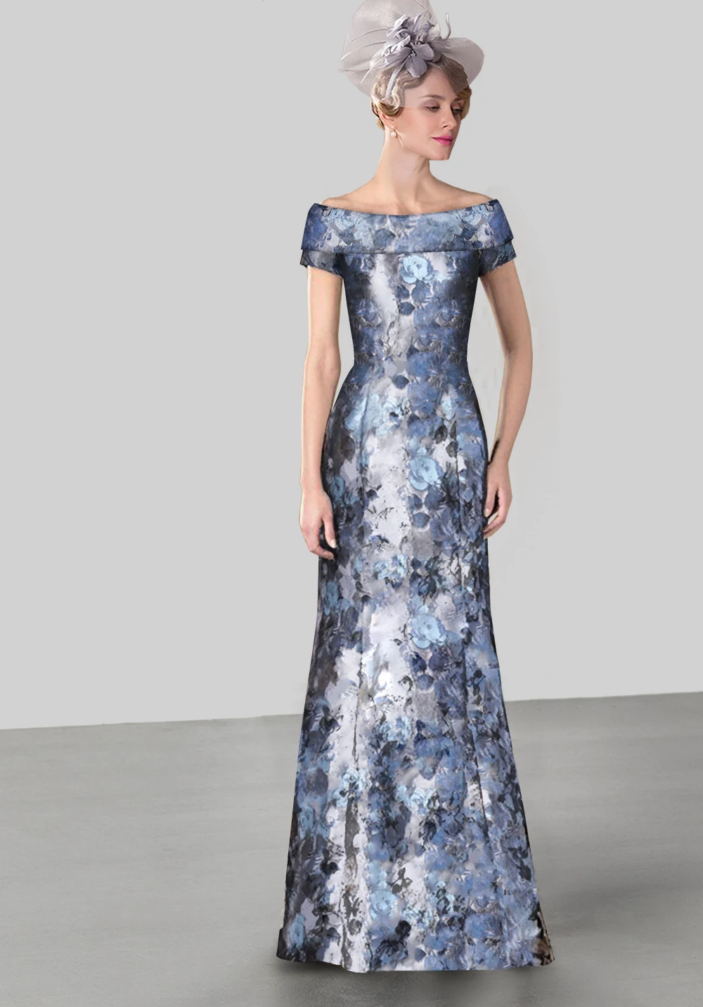 Tailor Shop Custom Made Summer Party Guest Gown Brocade Jacquard Plus Size Mother Of The Bride Formal Dress Wedding | Свадьбы и