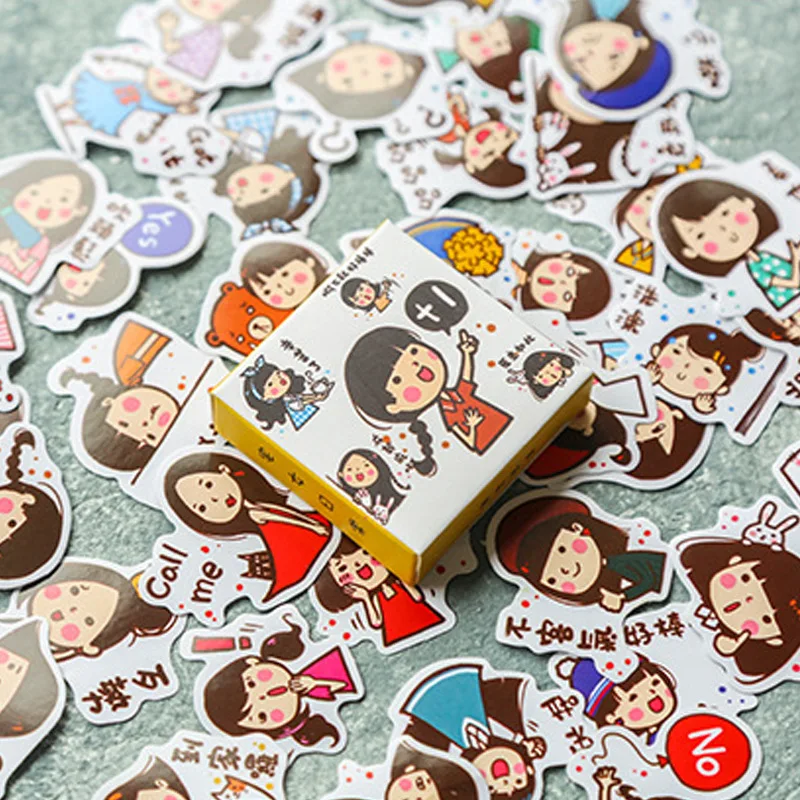 

Creative Character Sticker Anime Stationery Multi-pattern Children's Diary Decoration Hot Stickers School Supplies Drop Shipping