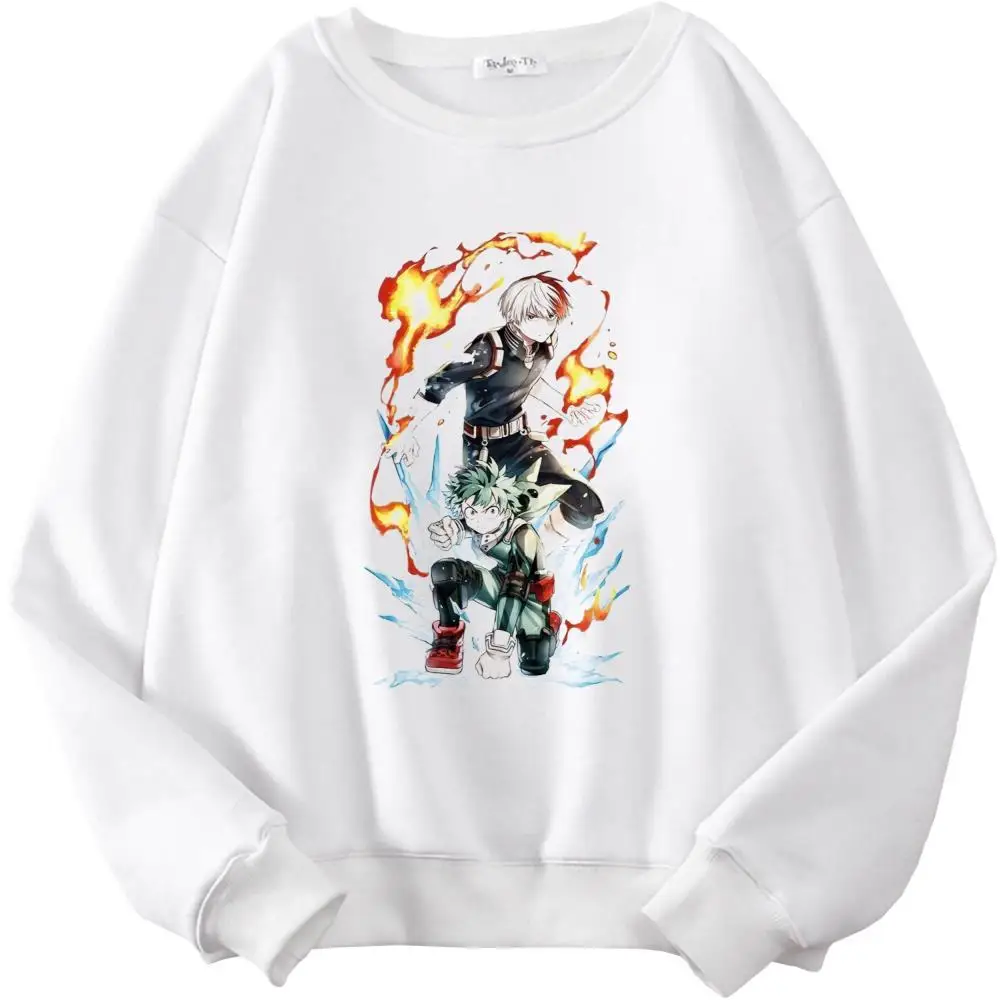 

Уличная одежда My Hero академия, свитшот, Повседневная Женская толстовка с принтом в готическом стиле, панк, худи в стиле Харадзюку, повседневн...