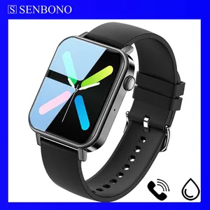  senbono smart watch men women waterproof watches dial call smartwatch full touch bracelet monitor sport for apple xiaomi huawei free global ship