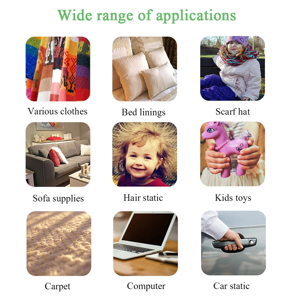 

30ml/60ml Antistatic spray Static Remover Sprays for Clothes Lasting Anti-Sticking Household Chemicals Anti Static Spray