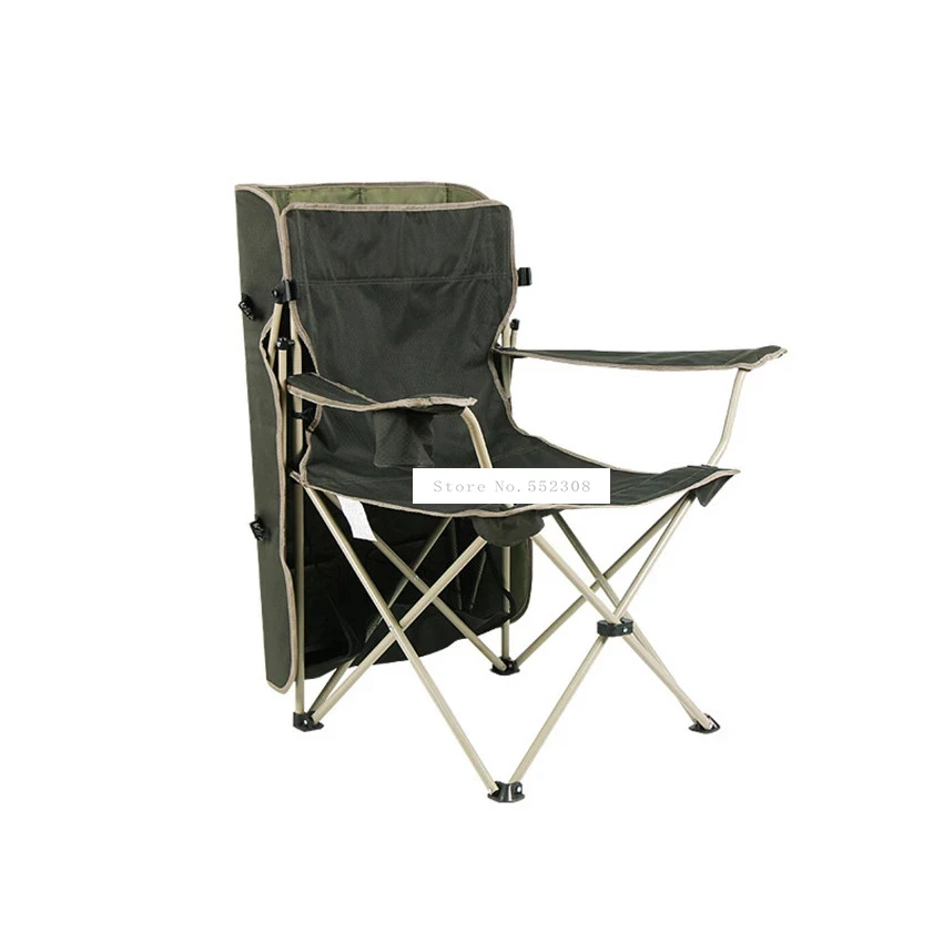 구매 Portable Folding Fishing Chair With Sunshade Oxford Fabric Steel Tube Beach Chair Backrest Foldable Picnic Camping Outdoor Chair