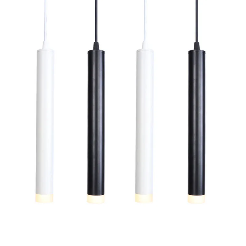 

Led Diameter 4cm Pendant Lamps Table Deco Rope Bardesk Cylinder Long Vertical Barrel Droplight Lampshade Hanging Light Fixtures