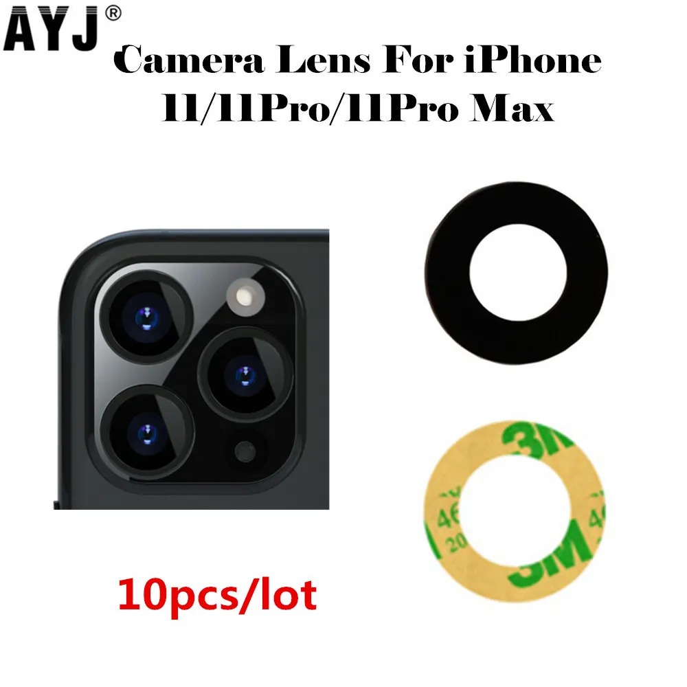 Стекло для задней камеры AYJ iPhone 11 Pro Max крышка объектива запасные части с клейкой