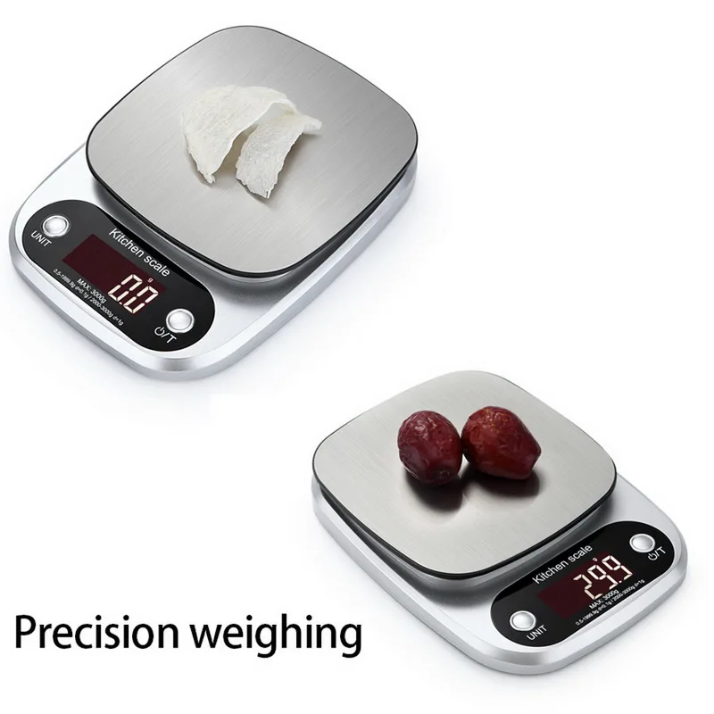 Электронные кухонные весы с ЖК дисплеем Многофункциональные бытовые из