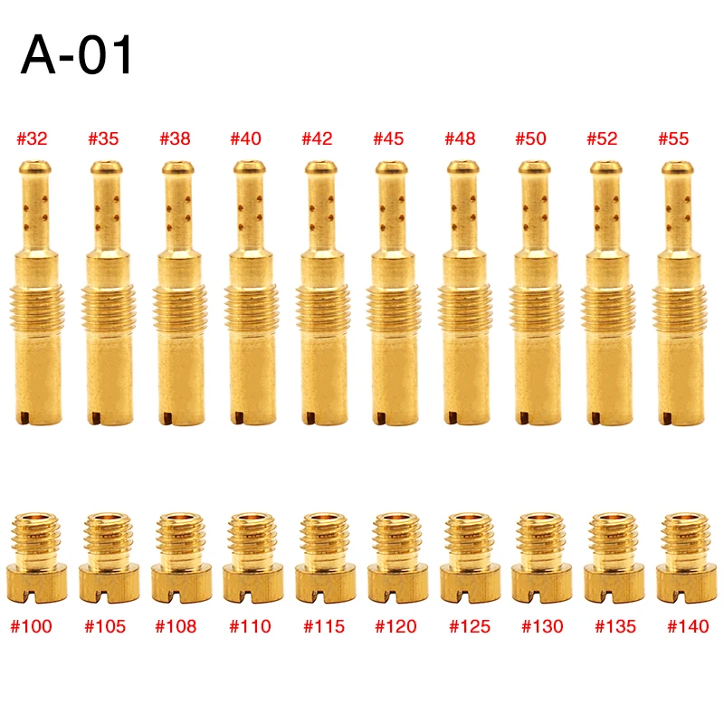 

ZSDTRP, 20 шт., комплект главных/подвижных пилотных форсунок карбюратора, замена для PWK PWM PE 24 26 28 30 PJ FCR-MX CV, форсунки карбюратора мотоцикла