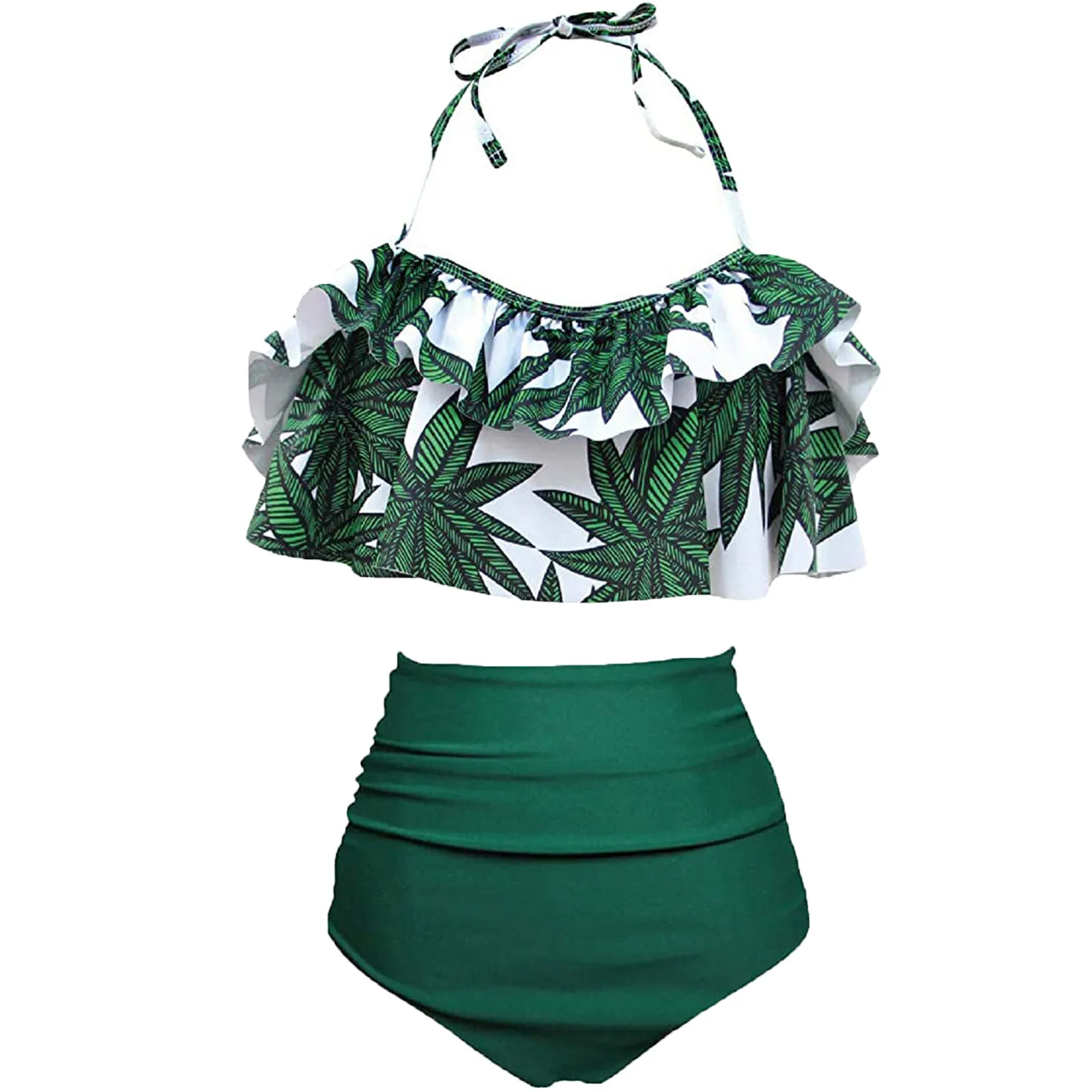 

High Waisted Bikini Sets Sexy Tank Top Swimsuit Two Pieces Swimwear Women 2021 New Beach Bathing Suits beachwear