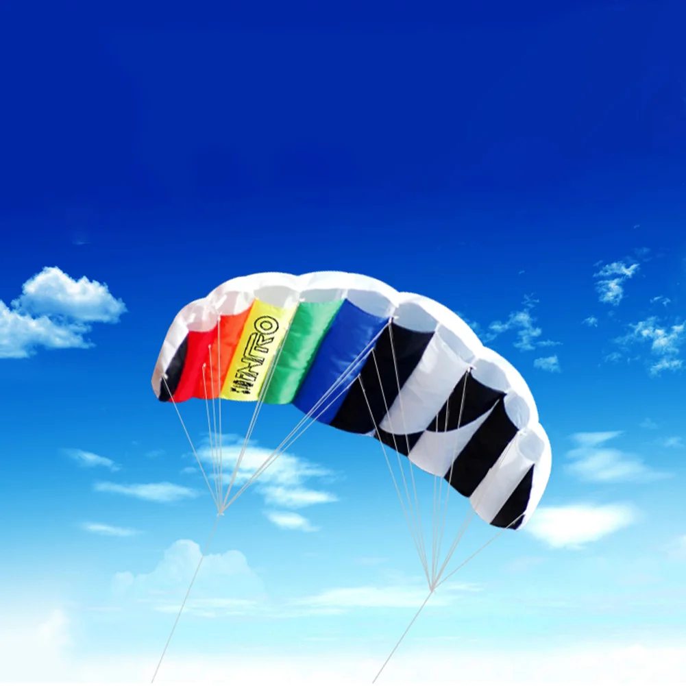 

Stunt Kite Dual-Line(98ft) Parafoil Kite 55-inch, Rainbow Outdoor Sports Kite