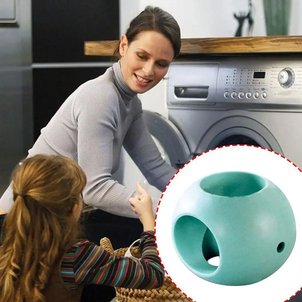 

1pcs Laundry Ball Green Hard Rubber Anti Limescale Tools Ball Washing Machine Supplies Magnetic Cleaning Bathroom Accessori K8N6