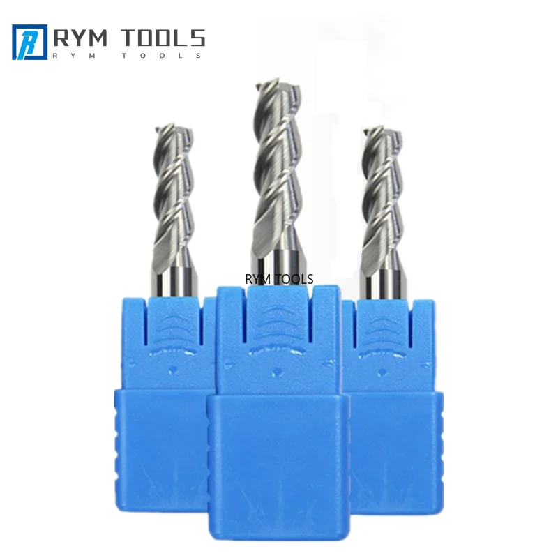 

3 Flutes Carbide End Mill HRC50 1mm to 12mm Tungsten Milling Cutter Tool for Aluminum Fresa Router Bits for Cnc Machine