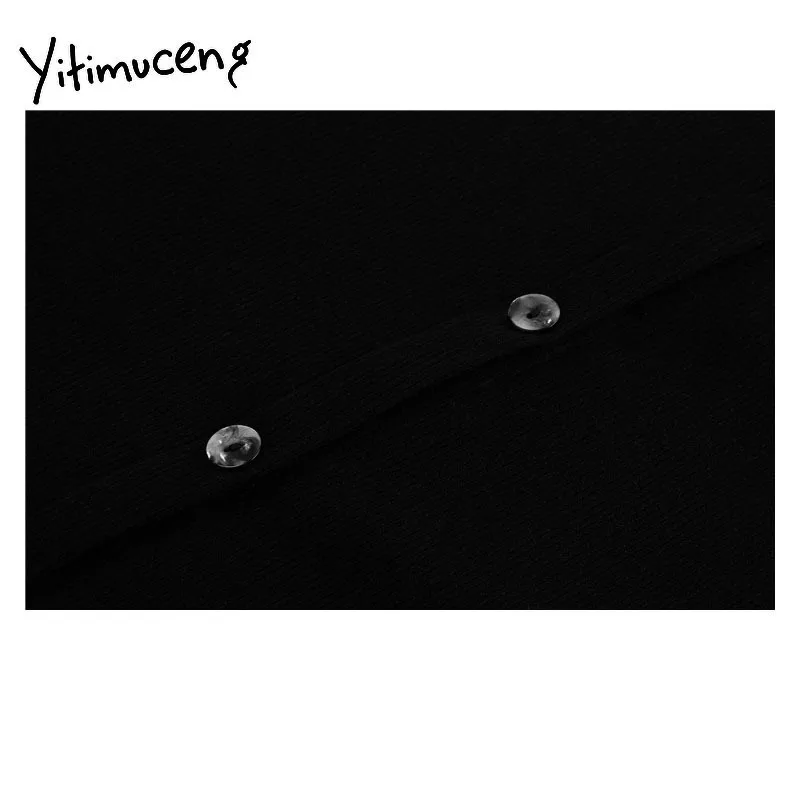 

Yitimuceng Leopard Patchwork Dresses for Women Mini Black New Spring 2021 Fashion Pencil Long Sleeve Vintage Knitting Clothes