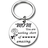 mothers day gifts keychain for mom from daughter son stainless steel key mom birthday gifts for women mommy key ring for her
